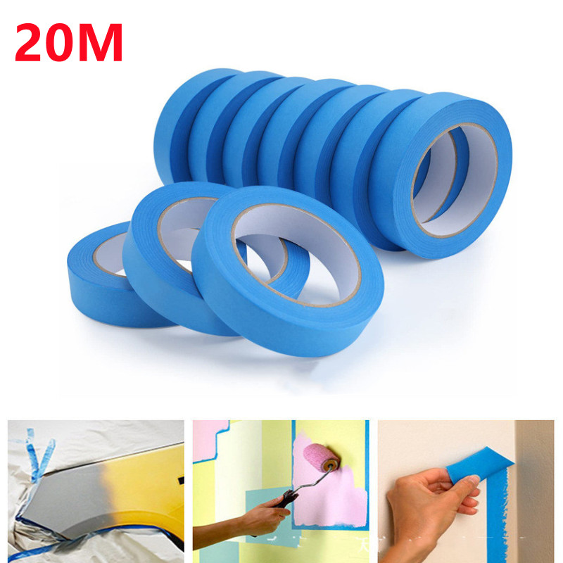 Woodworking Mask - 20M Blue Painters Clean Peel Masking