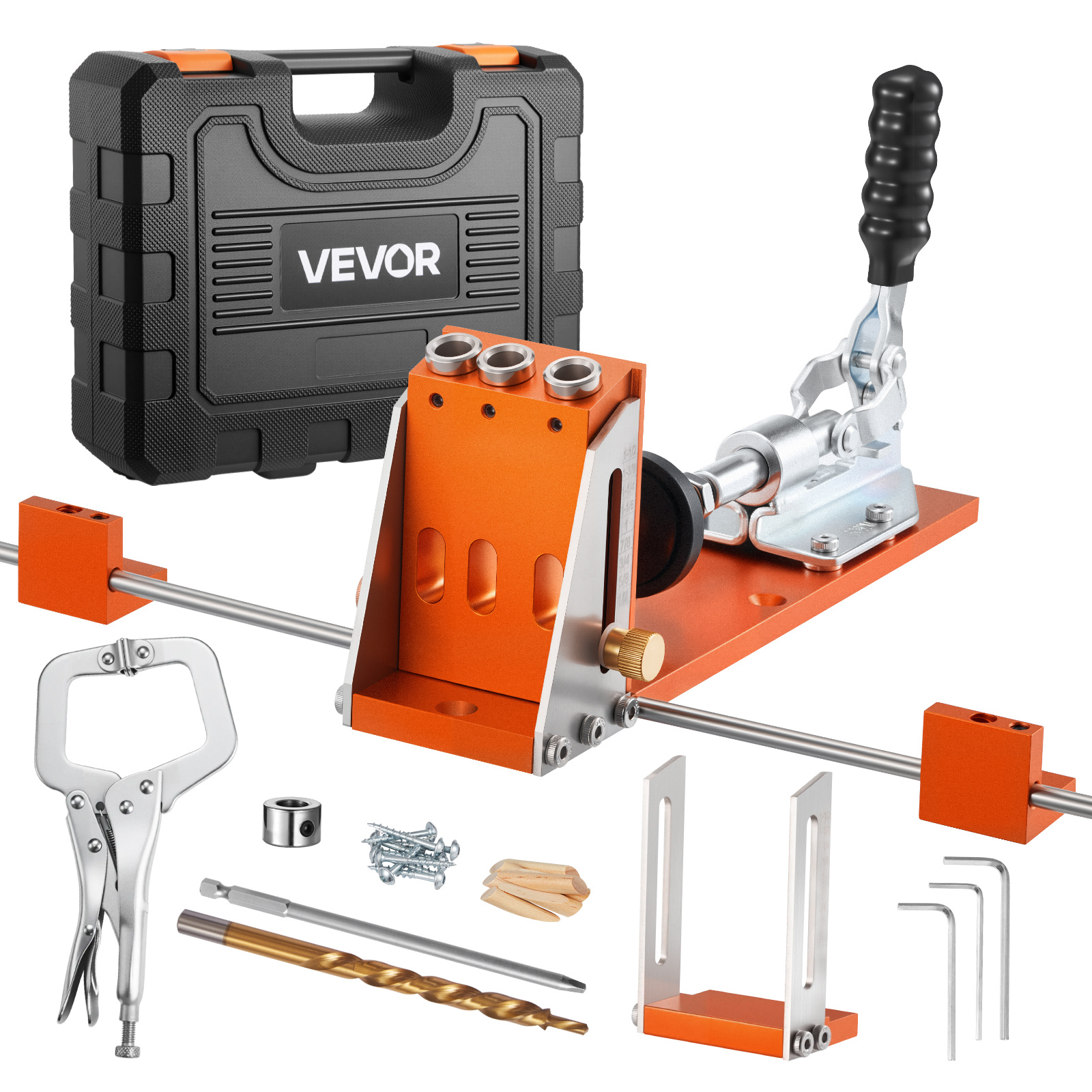 Woodworking Jig - VEVOR Pocket Hole Jig Kit, 1/2