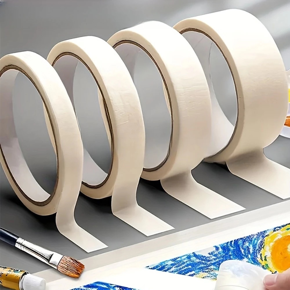 Woodworking Mask - Low viscosity Masking Tape White Single