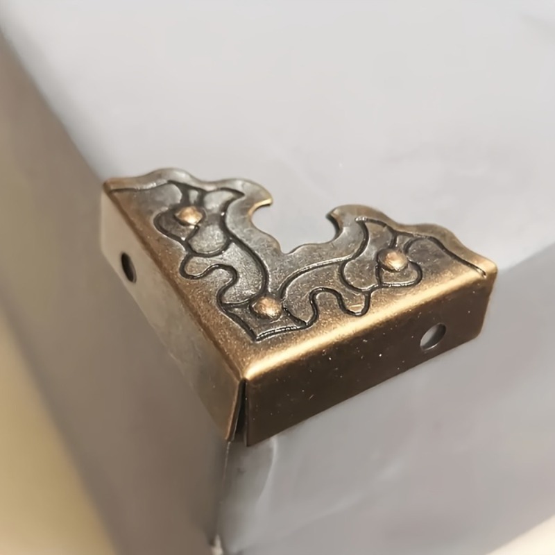Woodworking Box - 20Pcs Antique Furniture Accessories Metal Corner