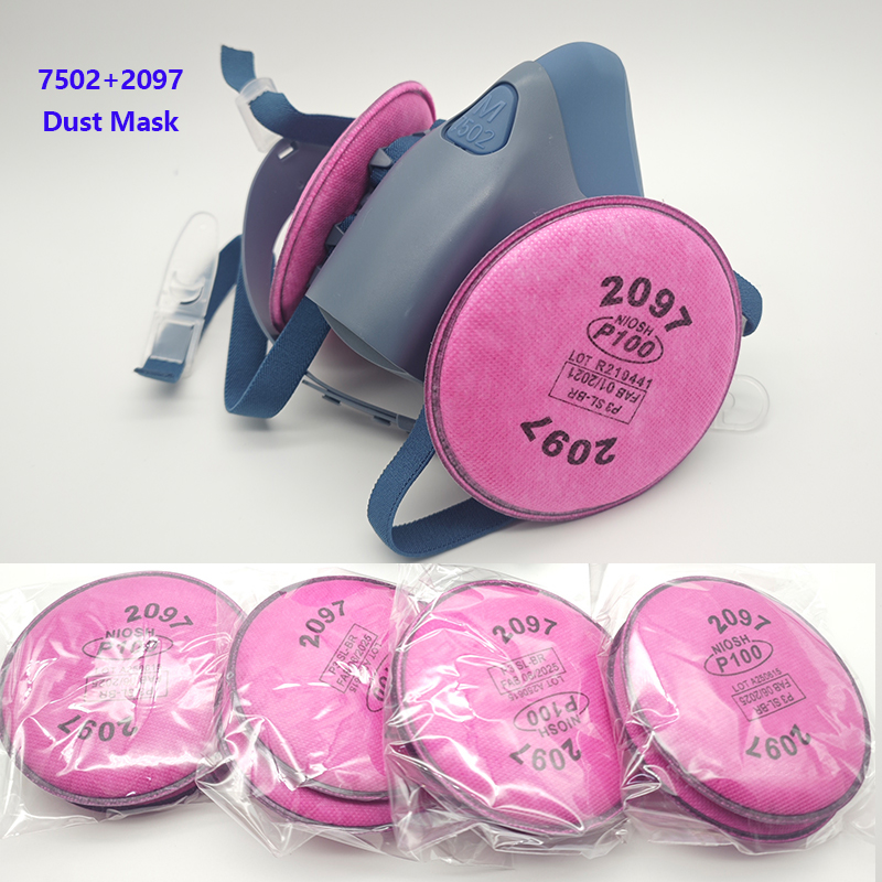 Woodworking Mask - 7502 Silicone Respirator Gas Mask With