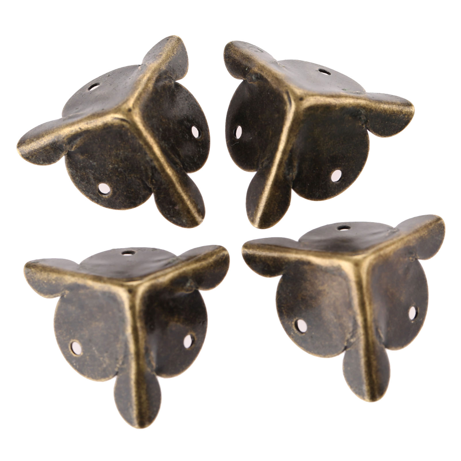 Woodworking Box - 4Pcs Antique Corner Bracket Jewelry Gift