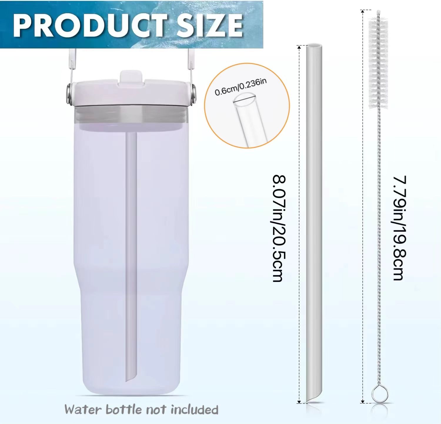 6pcs Reusable Straws Plastic S - Hand Plane Stanley recensione e prezzo