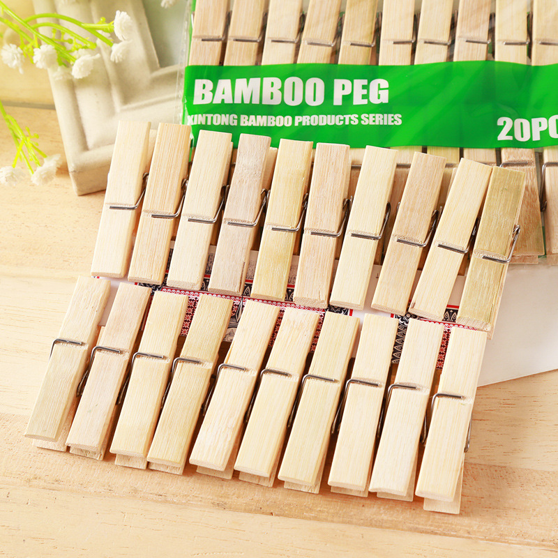 20Pcs Natural Bamboo Clothes P - Woodworking Z Clips recensione e prezzo