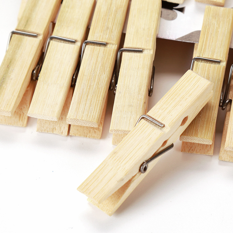 20Pcs Natural Bamboo Clothes P - Woodworking Z Clips recensione e prezzo