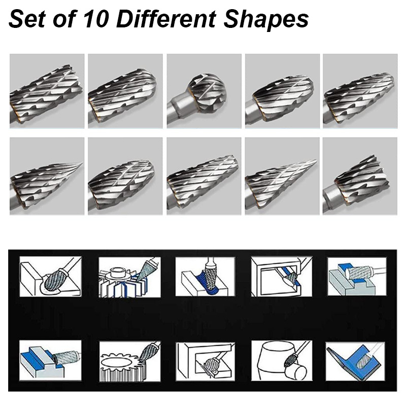 Tungsten Carbide Burr Set Bear - Woodworking Rasps And Files recensione e prezzo