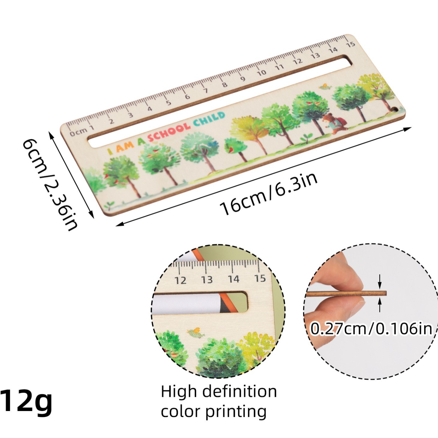 Attractive Wooden Ruler Straig - Woodworking School recensione e prezzo