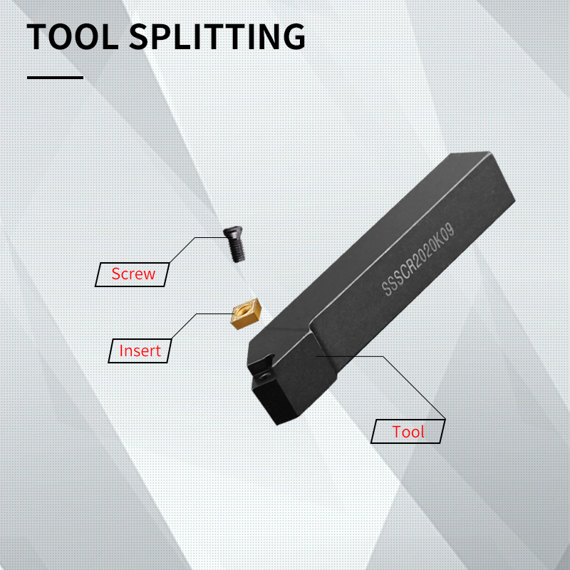 SSSCR1616H09 Square Handle Bar - Parting Tool Lathe recensione e prezzo