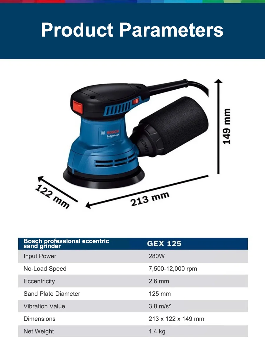 Bosch GEX125 280W Multifunctio - Woodworking Machines recensione e prezzo
