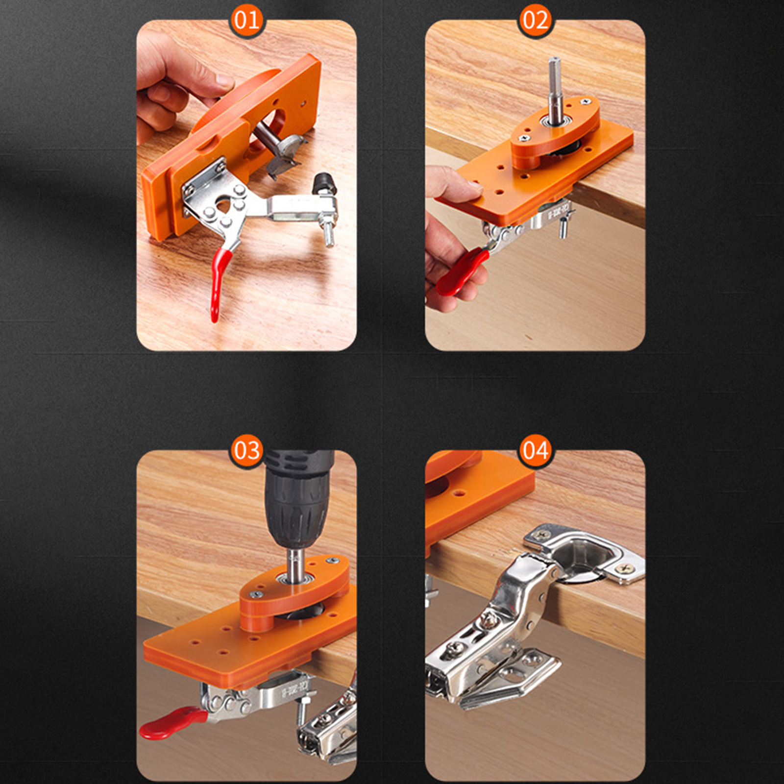 35mm Hinge Drilling Jig Long-L - Woodworking Jig recensione e prezzo