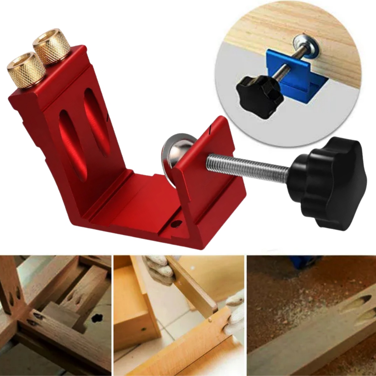 1 Set Pocket Hole Jig for Wood - Woodworking Jig recensione e prezzo
