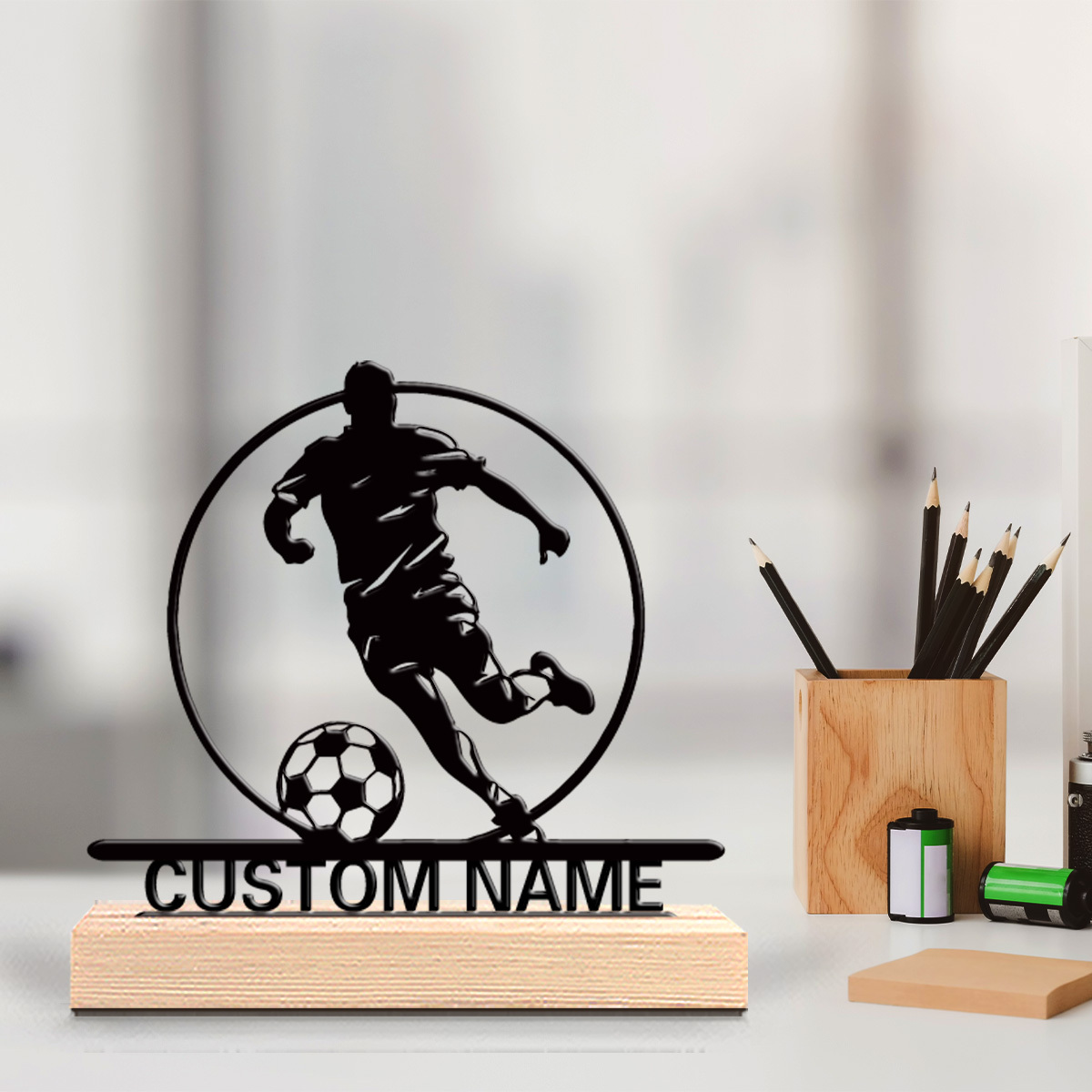 Custom Soccer Player Metal Sta - Woodworking School recensione e prezzo
