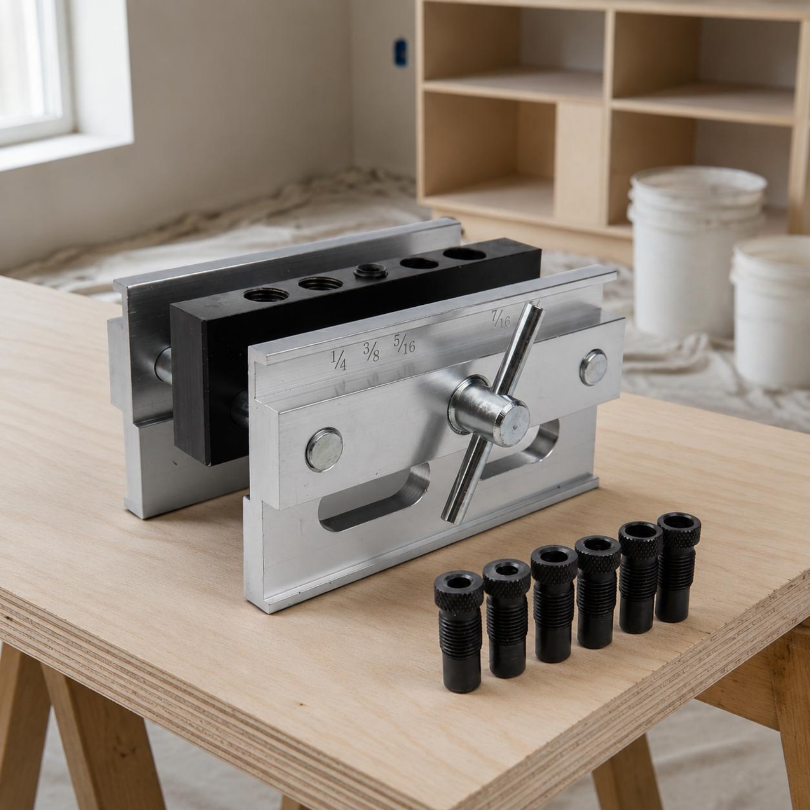 Self-Centering Drill Jig Adjus - Woodworking Jig recensione e prezzo