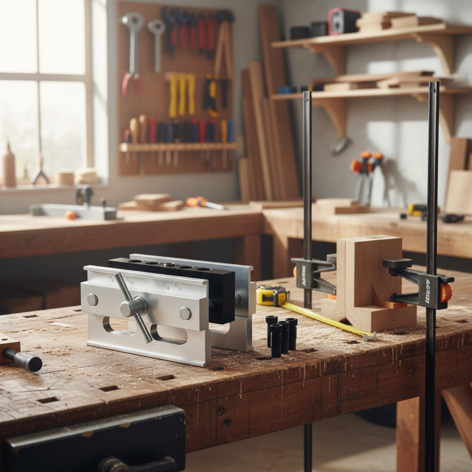 Self-Centering Drill Jig Adjus - Woodworking Jig recensione e prezzo