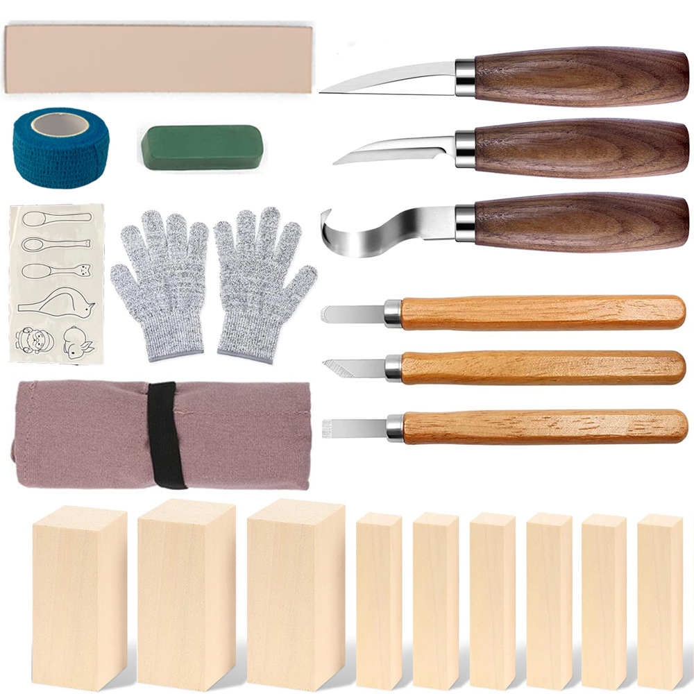 Carving Knife Gift Box Set 21- - Woodworking Box recensione e prezzo