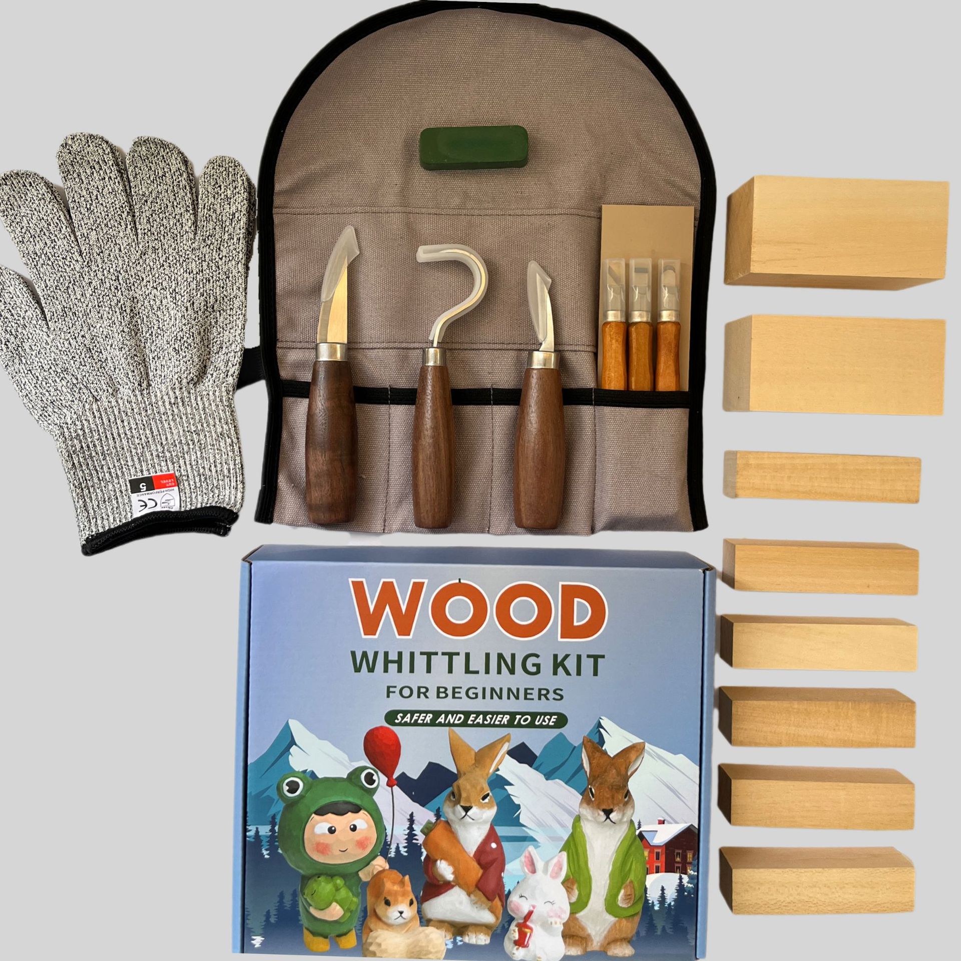 Carving Knife Gift Box Set 21- - Woodworking Box recensione e prezzo