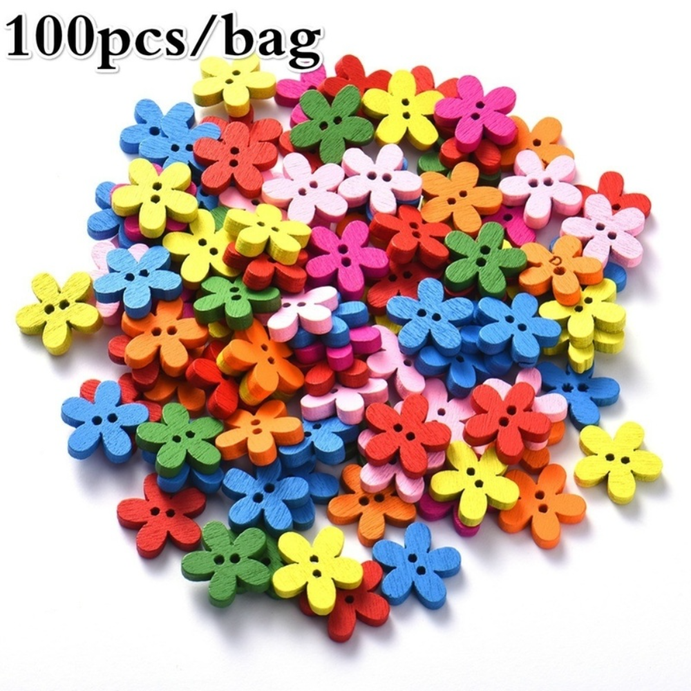 100 Pcs 2-hole Mixed Flower Wo - Woodworking Z Clips recensione e prezzo