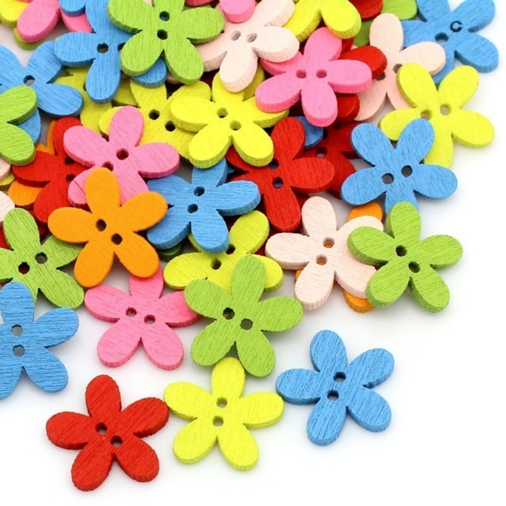 100 Pcs 2-hole Mixed Flower Wo - Woodworking Z Clips recensione e prezzo
