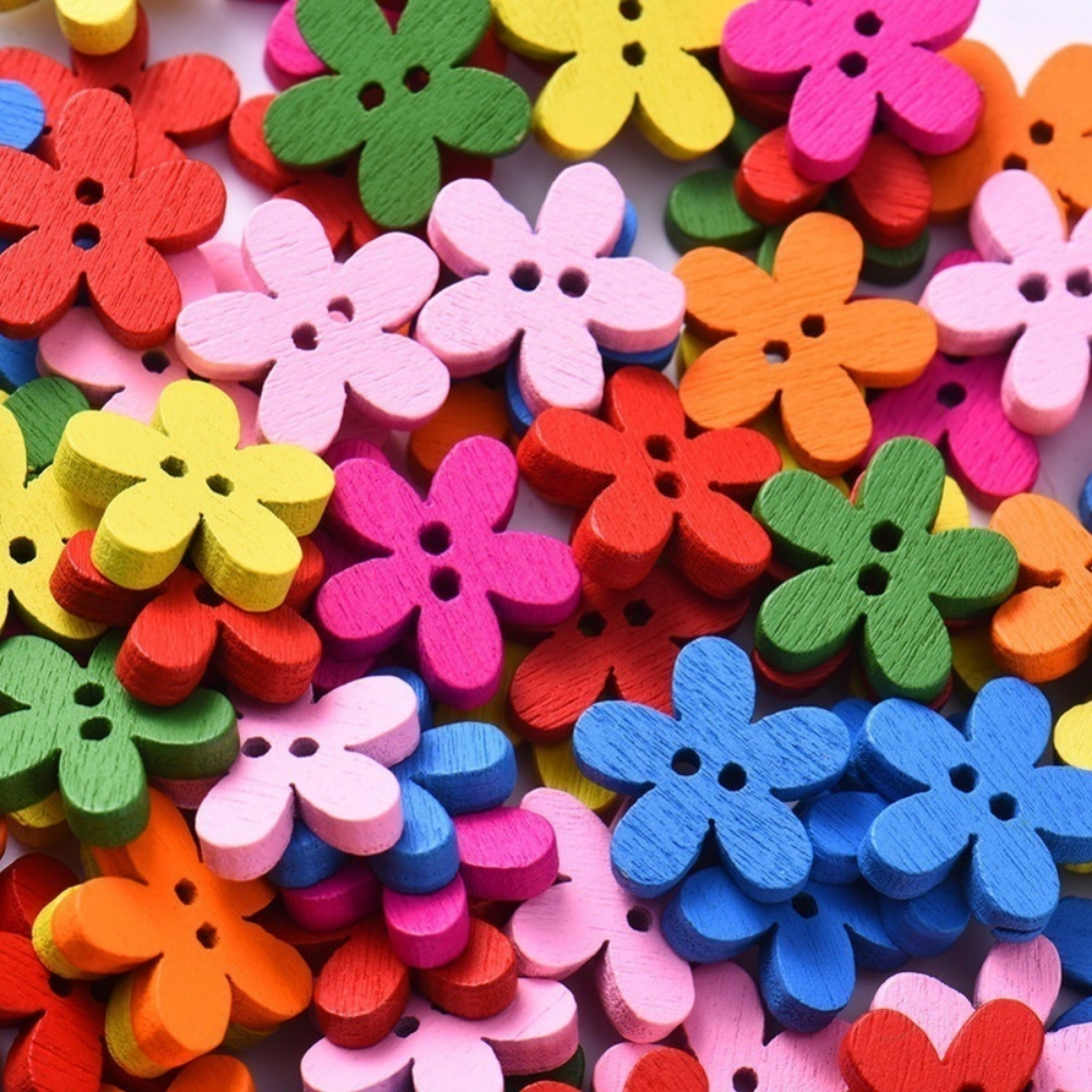 100 Pcs 2-hole Mixed Flower Wo - Woodworking Z Clips recensione e prezzo