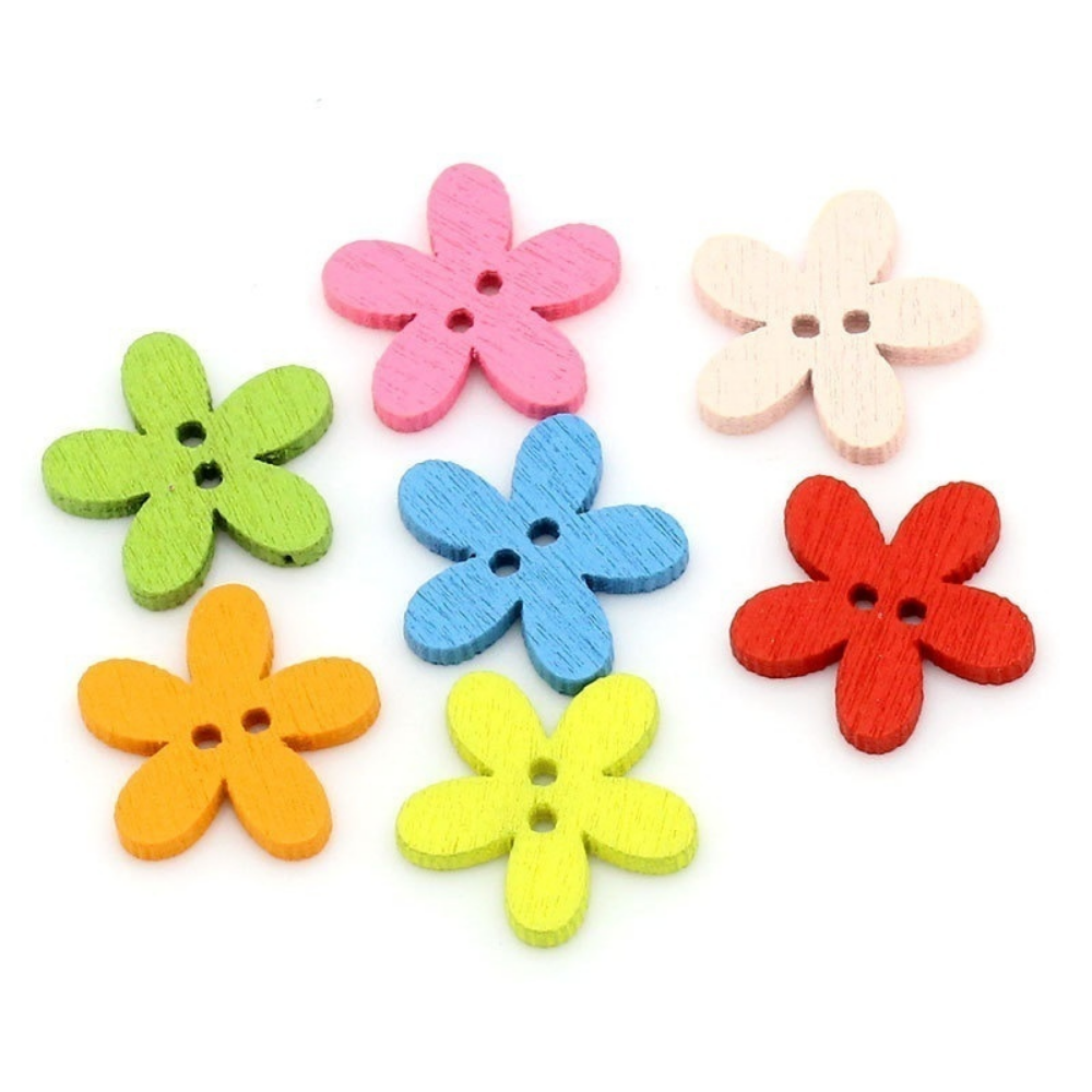 100 Pcs 2-hole Mixed Flower Wo - Woodworking Z Clips recensione e prezzo
