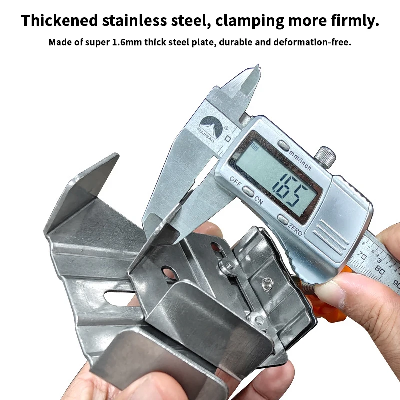 Stainless steel open/closed an - Woodworking Z Clips recensione e prezzo