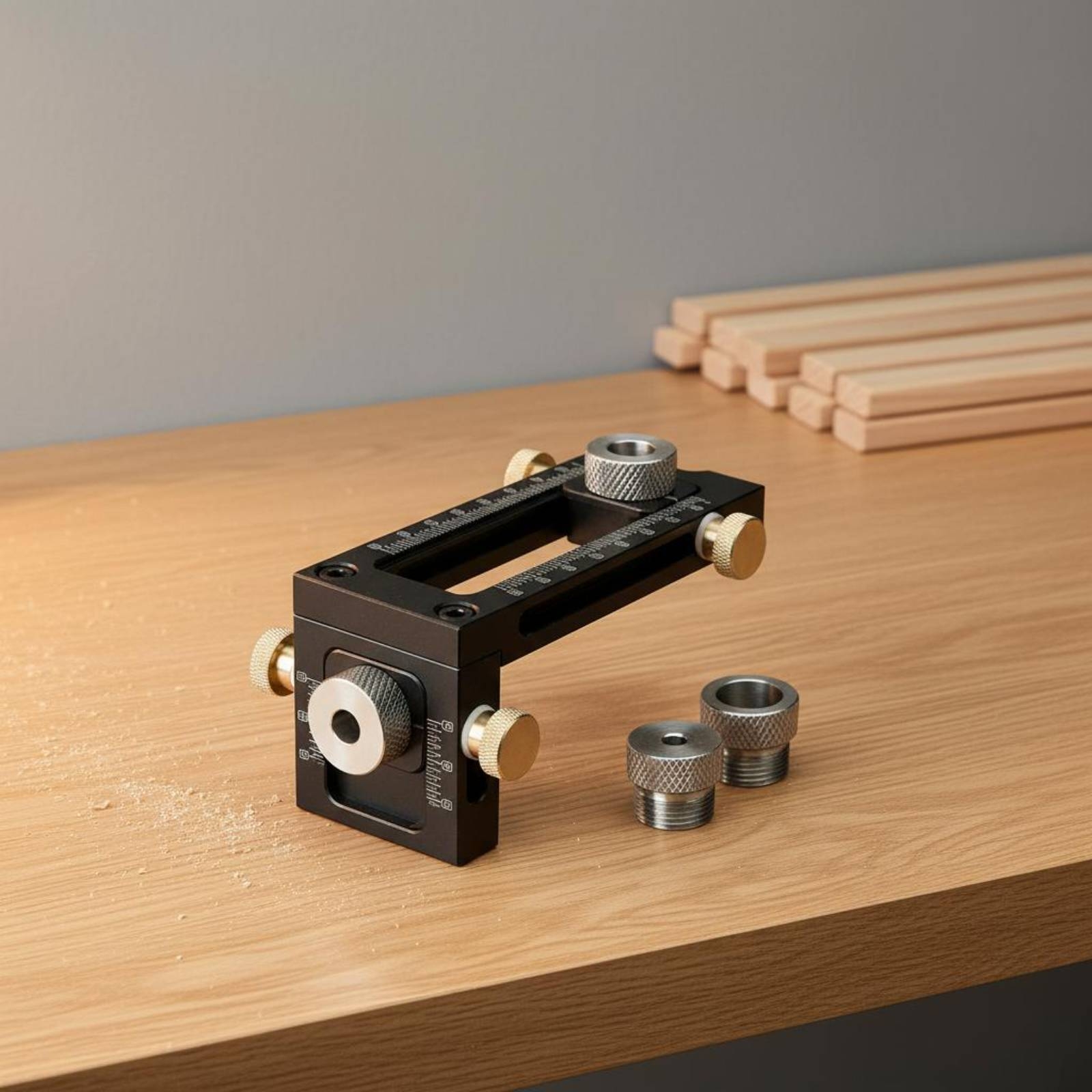Adjustable Drilling Guide Meas - Woodworking Jig recensione e prezzo