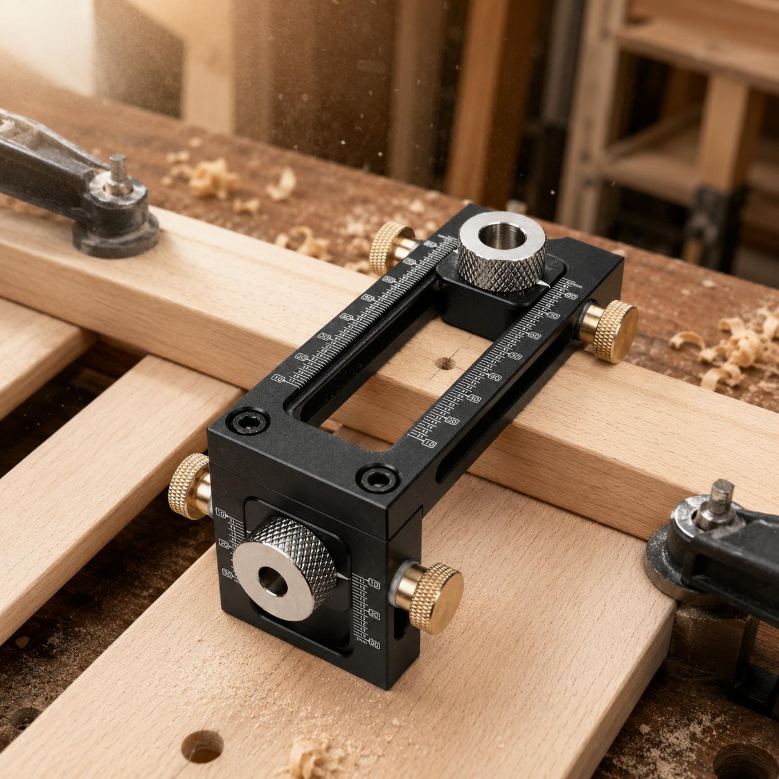 Adjustable Drilling Guide Meas - Woodworking Jig recensione e prezzo
