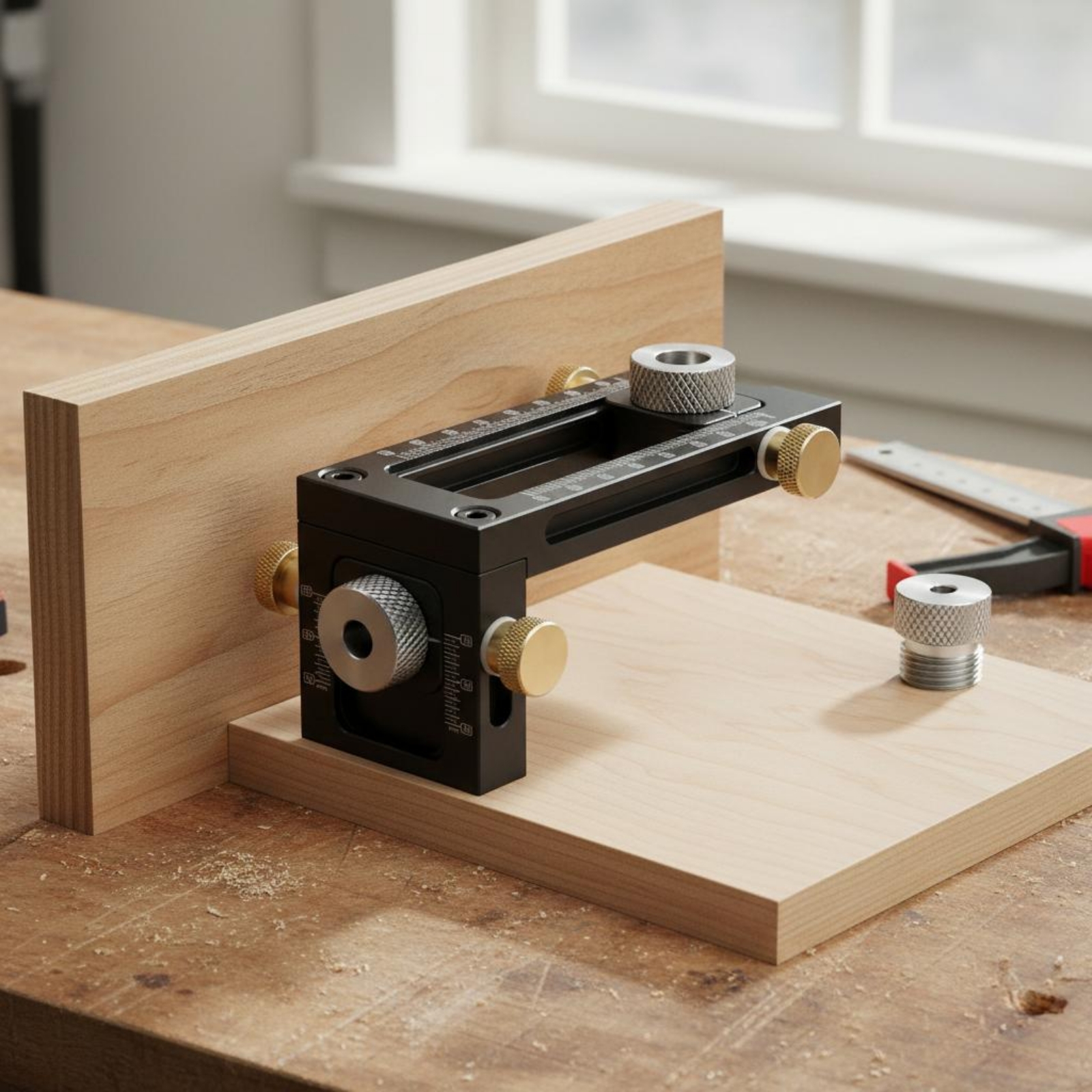 Adjustable Drilling Guide Meas - Woodworking Jig recensione e prezzo