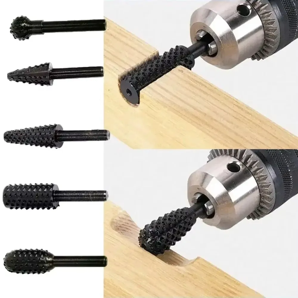 5pcs Rasp File Drill Bits Rasp - Woodworking Rasps And Files recensione e prezzo