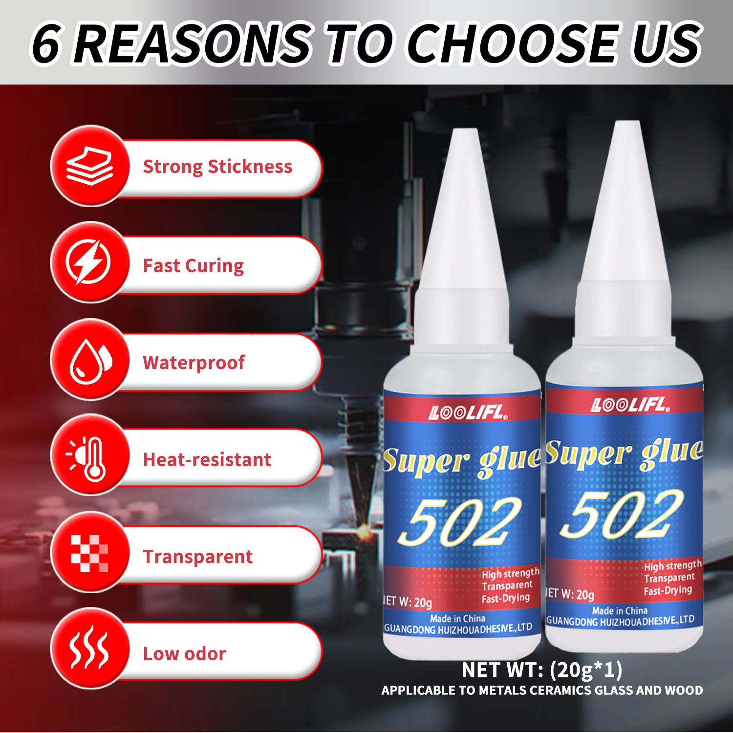 LOOLIFL 1-7pcs 502 Super Glue  - Woodworking Tools recensione e prezzo