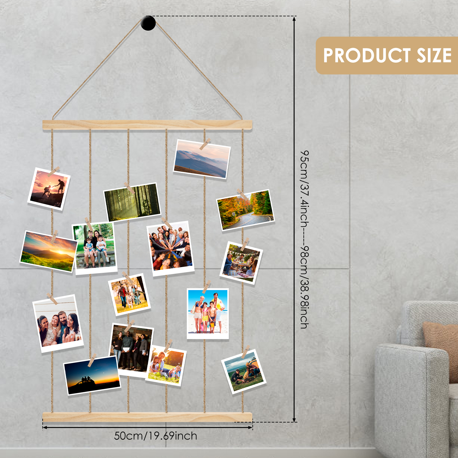 DIY Craft Hanging Photo Displa - Woodworking Z Clips recensione e prezzo