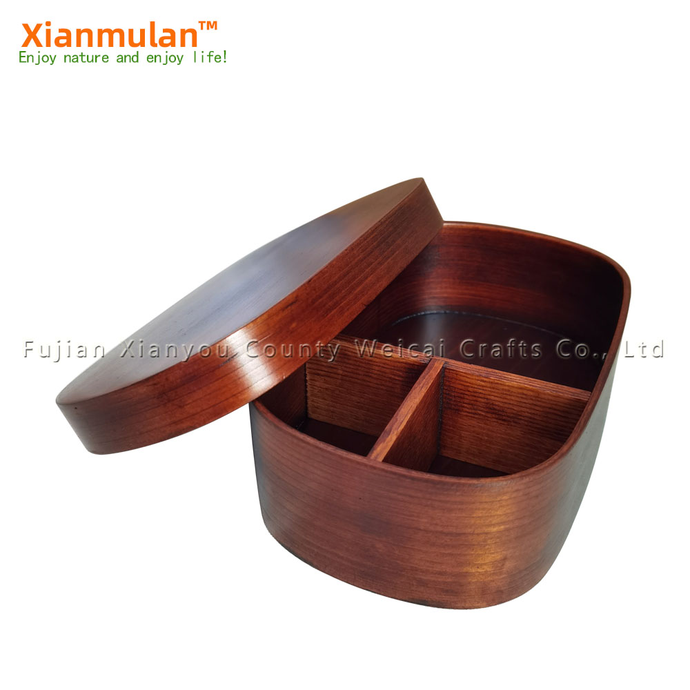 Natural Wooden Bento Box Squar - Woodworking Box recensione e prezzo
