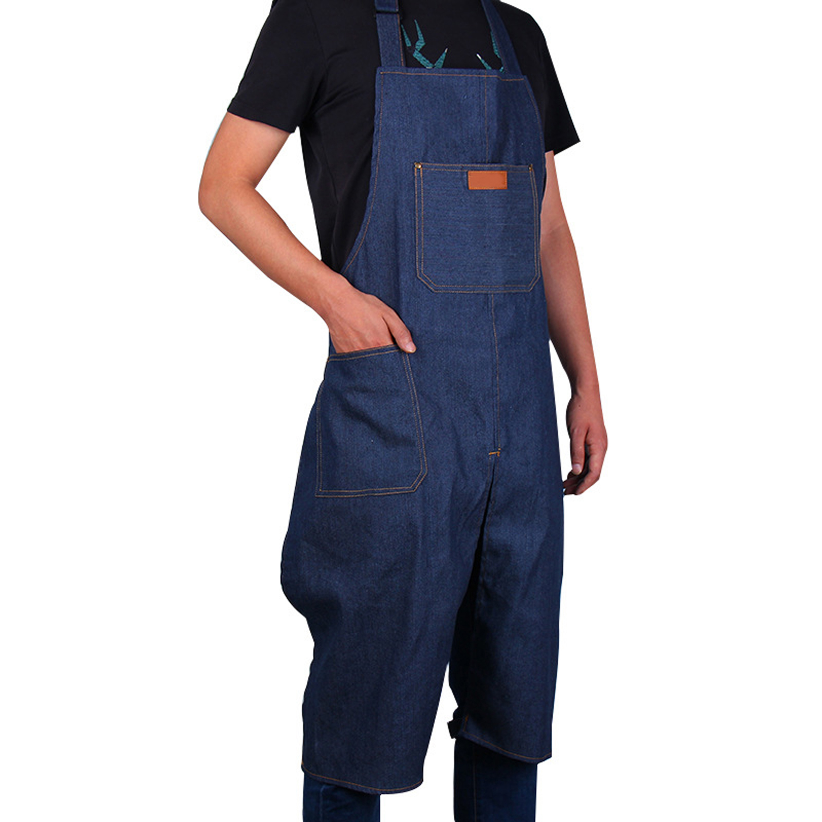 Adjustable Denim Split Leg Apr - Woodworking Overalls recensione e prezzo
