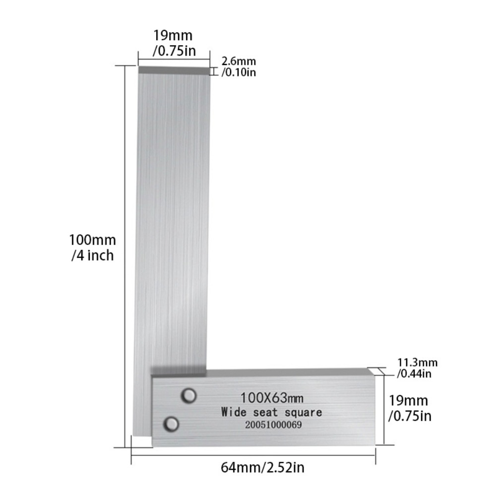 4-inch 90-degree angle ruler,  - Woodworking Box recensione e prezzo