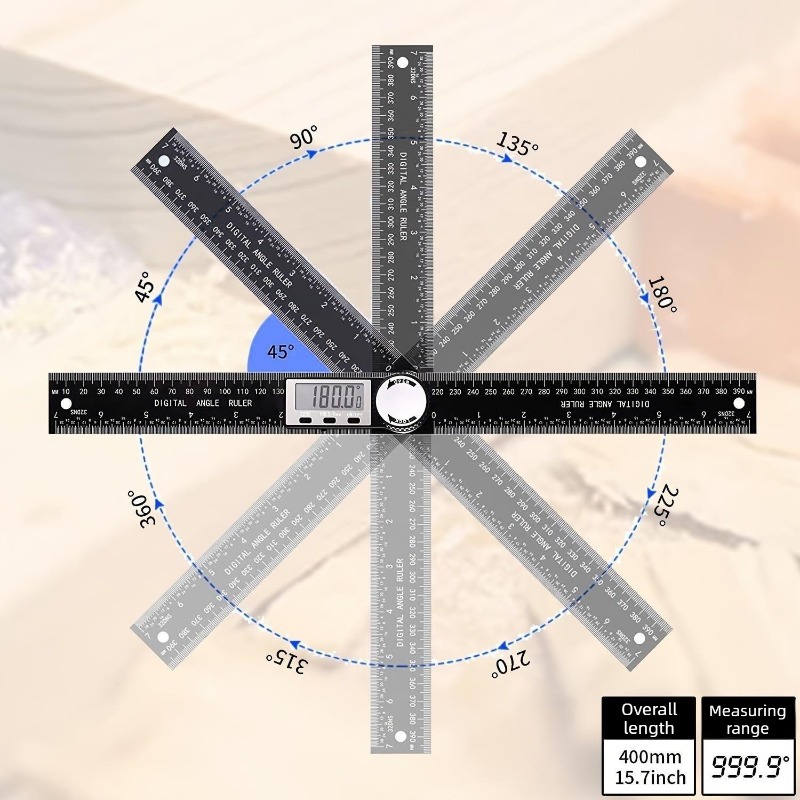 High-Accuracy Digital Angle Me - Woodworking Workshop Layout recensione e prezzo